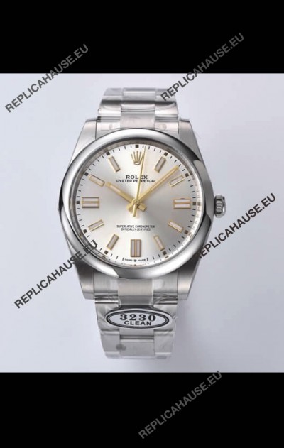 Rolex Oyster Perpetual REF#124300 36MM Cal.3230 Movement Swiss Replica Steel Dial 904L Steel 1:1 Mirror Replica Watch