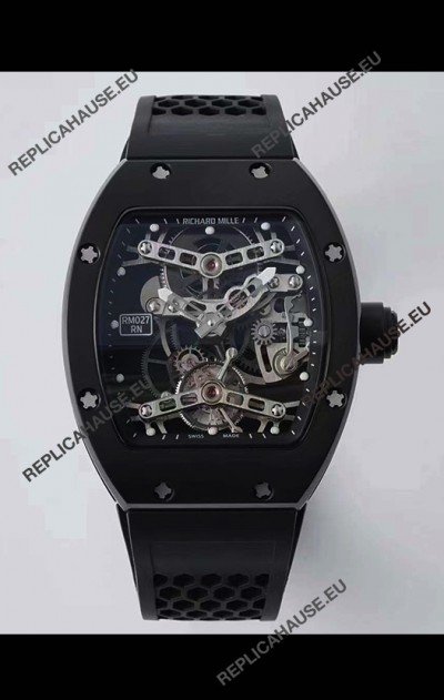 Richard Mille RM027 with Genuine Swiss Tourbillon Movement 1:1 Mirror Replica Watch
