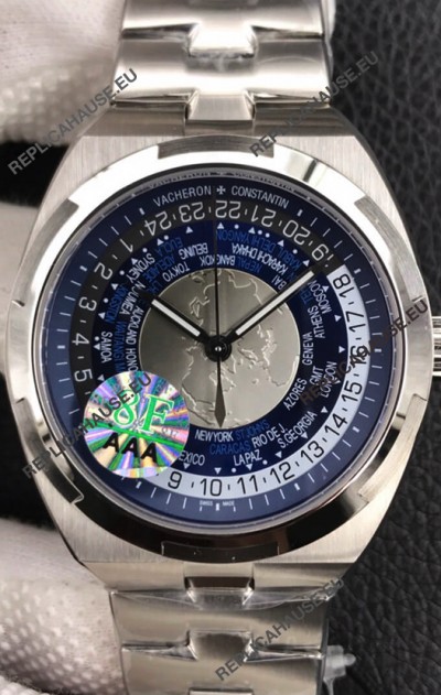 Vacheron Constantin Overseas World Time Edition Blue Dial Swiss Replica Watch 