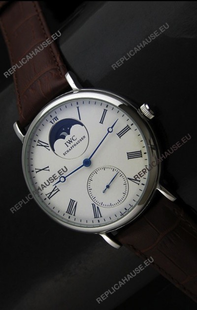 IWC Vintage Portifino MoonPhase Japanese Replica WatchÂ in White