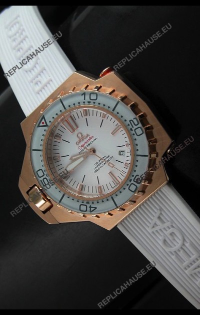 Omega Seamaster Ploprof Swiss Watch in Pink Gold Case