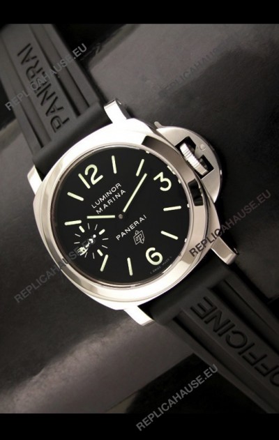 Panerai Luminor marina Swiss Steel Watch in Black Dial