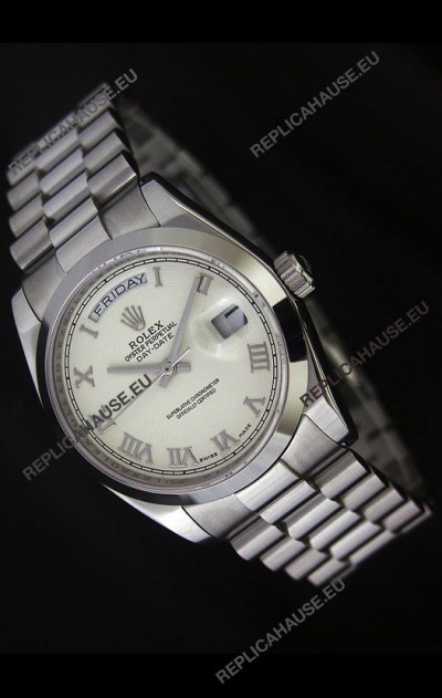 Rolex Day Date Swiss Replica Steel Watch