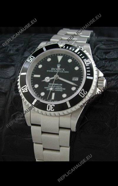 Rolex Sea-Dweller Swiss Replica Watch in Black Dial
