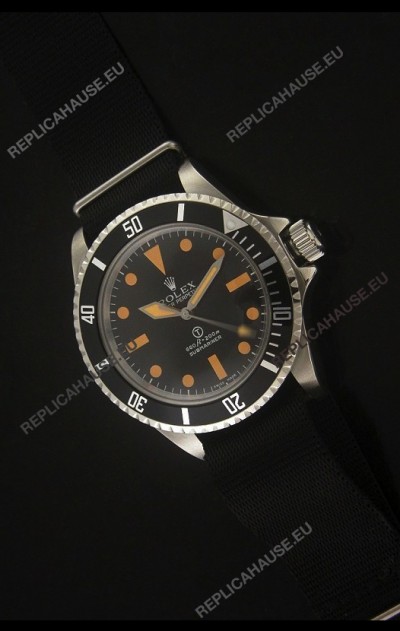Rolex Vintage Submariner Japanese Replica Watch in Orange Markers