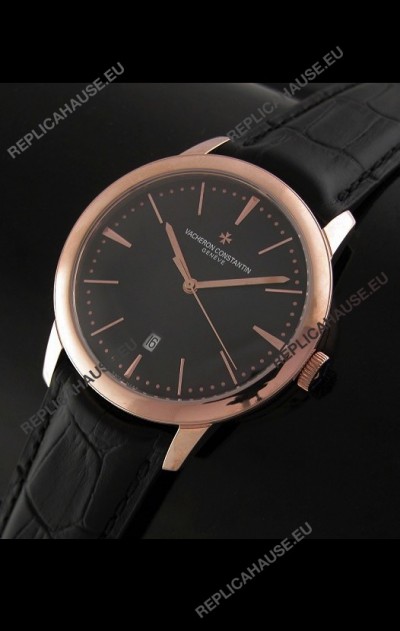 Vacheron Constantin Geneve Automatic Swiss Watch in Black Dial