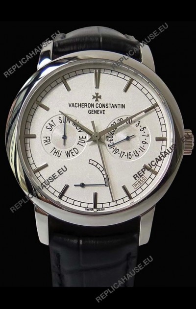 Vacheron Constantin Traditionnelle Day Date Steel Swiss Replica Watch 