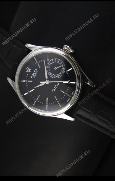 Rolex Cellini Date 50519 Swiss Replica Watch in Black Dial 