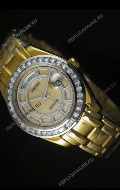 Rolex Day Date Swiss Watch in Rose Gold Case