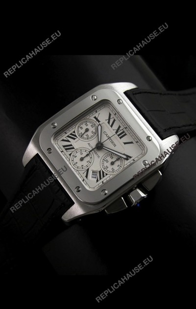 Cartier Santos 100 Chronograph - 1:1 Mirror Replica Watch